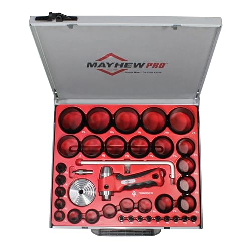 Mayhew Tools 66016 Hollow Punch, 36-Piece Set, Black