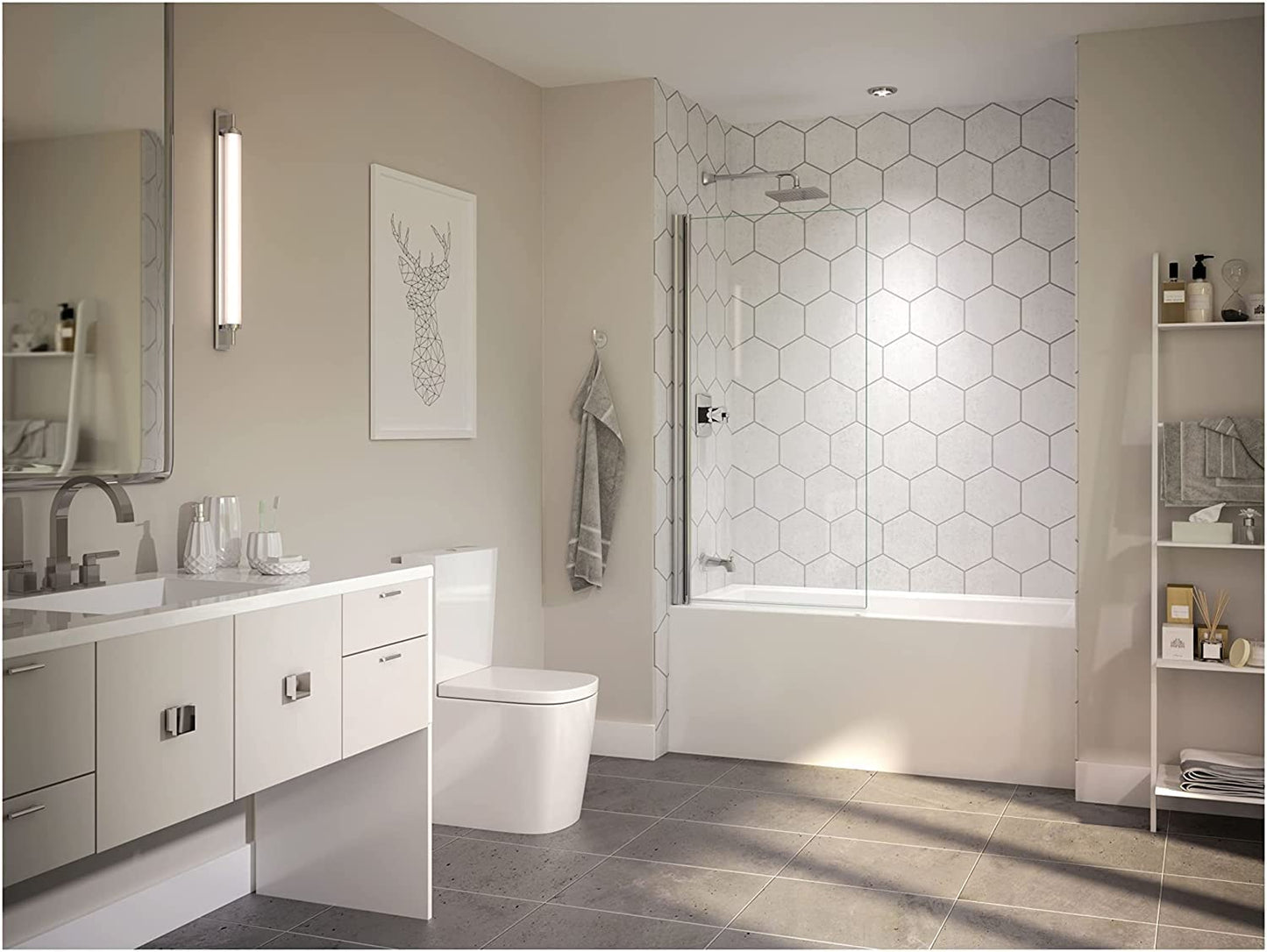 Jacuzzi LNS6030BLXXXX LNS6030BLXXXXW Bath Hardware, White