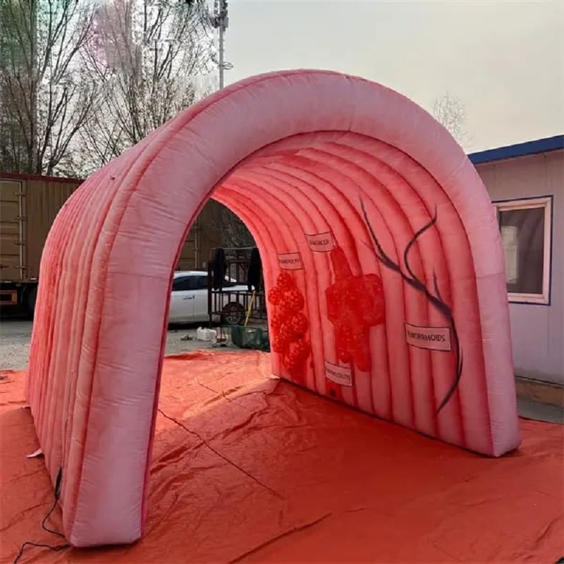 Vinfgoes Outdoor Inflatable Human Colon Model Replica Tunnel, 13.2ft L x10ft H, Medical Exhibit, Halloween, Inflatable Educational Medical Exhibit