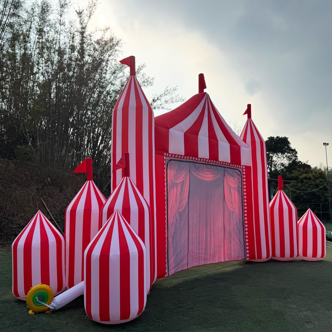 Inflatables Carnival Circus Arch Circus Theme Party Decoration Inflatable Tent Blow up for Carnival Party Yard Garden Outdoor Decor