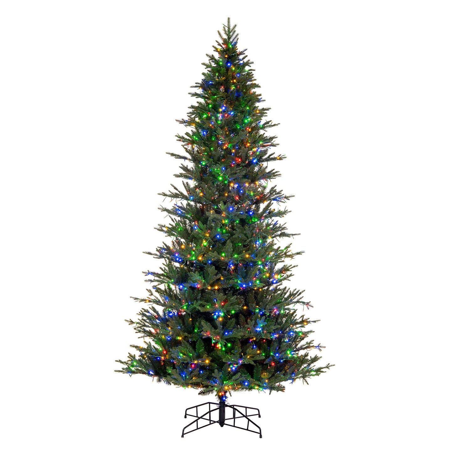 Vickerman 6.5' x 40" Kamas Fraser Fir Artificial Christmas Tree, 3mm LED Color Changing Lights - Lifelike Indoor Seasonal Home Decor - Maintenance Free Faux Fraser Fir Christmas Tree