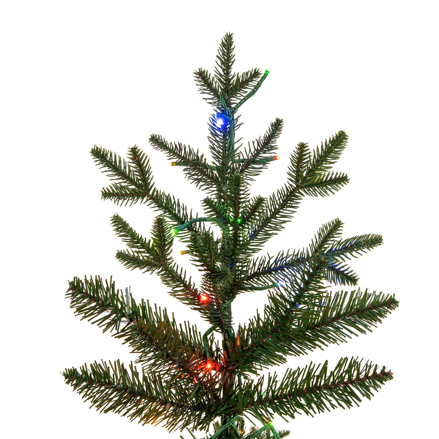 Vickerman 6.5' x 40" Kamas Fraser Fir Artificial Christmas Tree, 3mm LED Color Changing Lights - Lifelike Indoor Seasonal Home Decor - Maintenance Free Faux Fraser Fir Christmas Tree